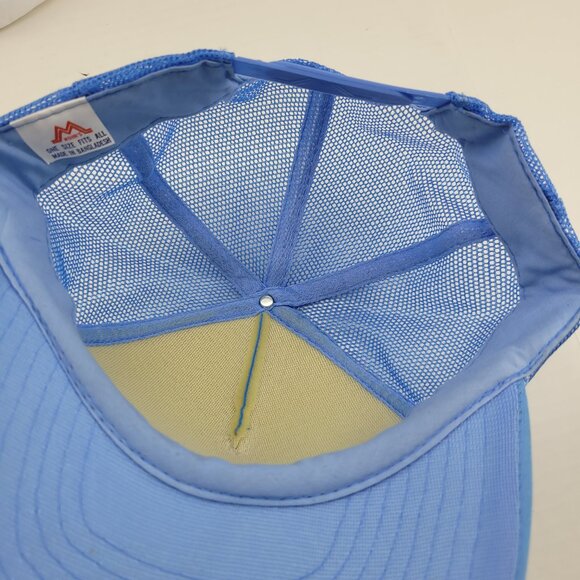 Vintage snapback hat Light Blue "Bens Spring Co Since 1922" by Mohr's Trucker - Picture 6 of 9